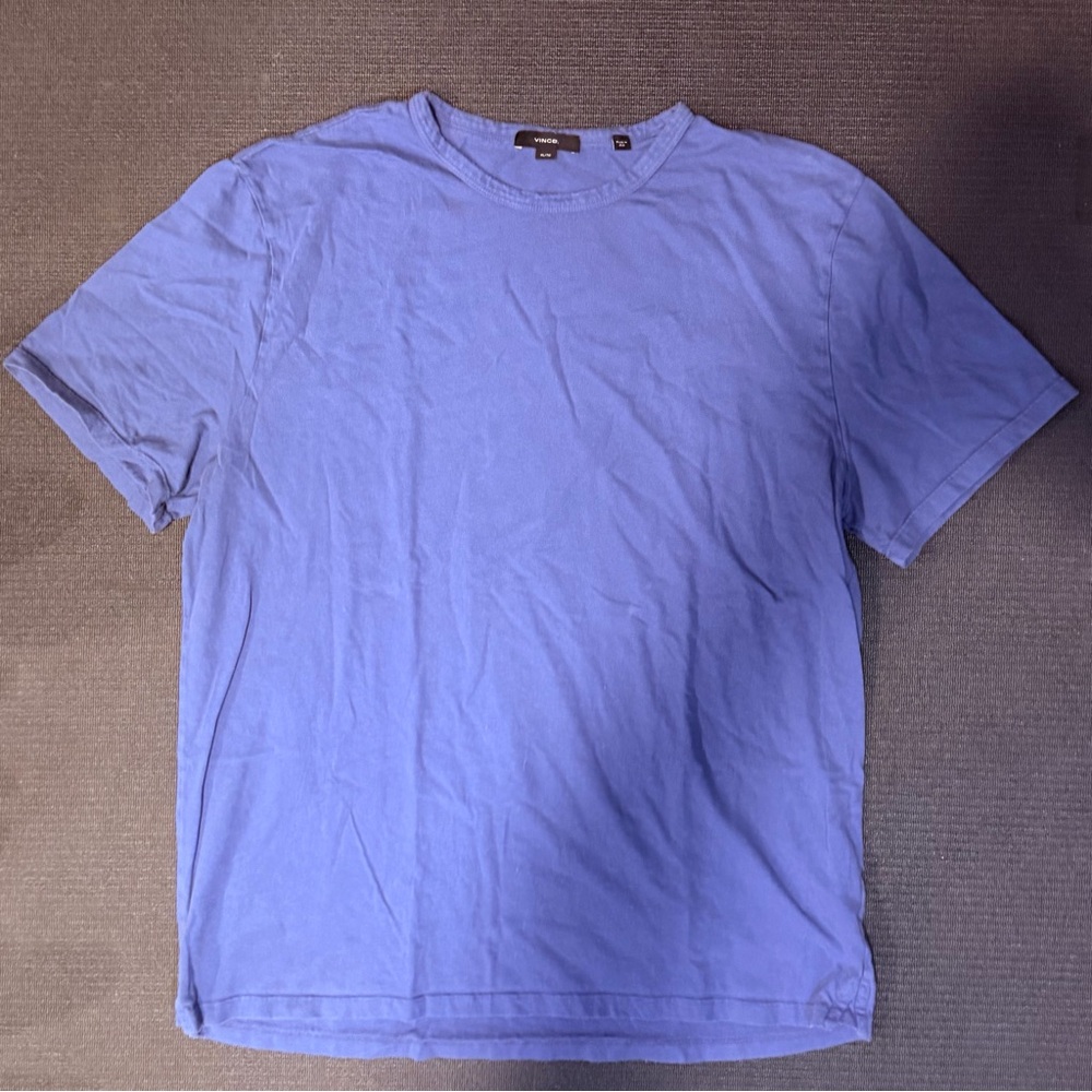 Vince Men's Light Blue Short Sleeve Tee
